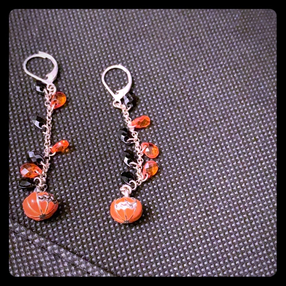 Halloween pumpkin earrings